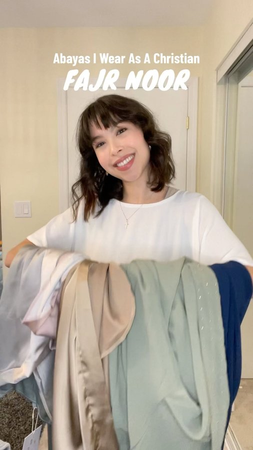 Instagram post by @rubat0sis_official for Fajr Noor. Caption reads: Abayas by @fajrnoor.au 

Use the code....