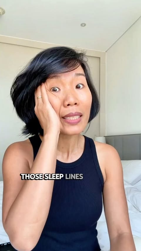 Instagram post by @trinhgeorgg for Sleep&Glow. Caption reads: One product I travel the world with ✈️✨ The Omnia....