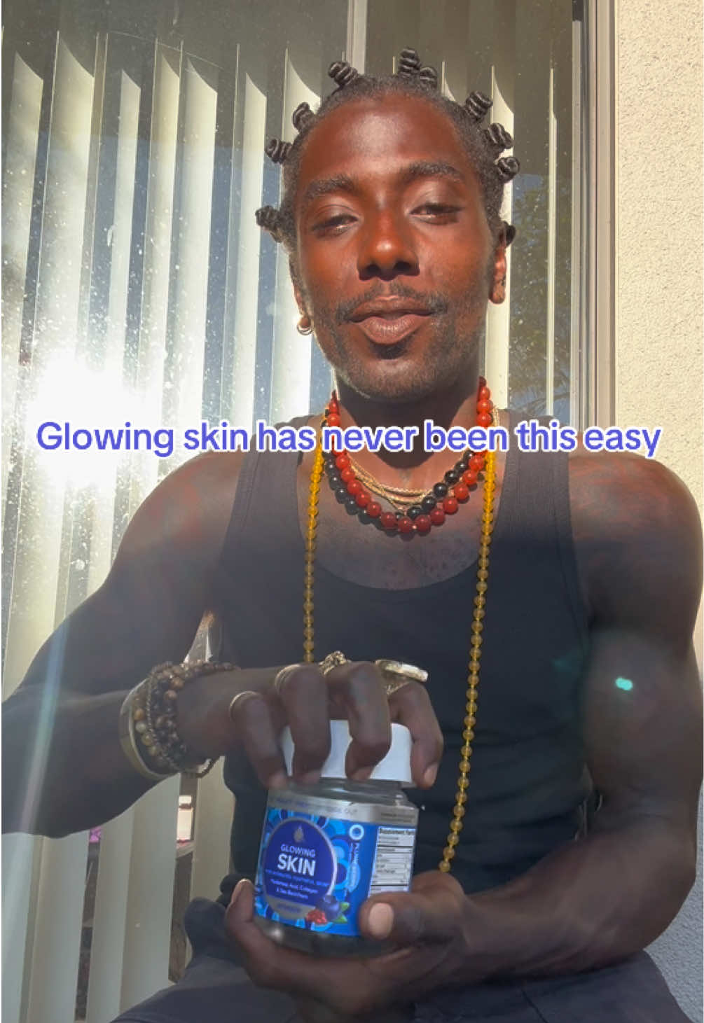 TikTok post by @shopntru9 for OLLY. Caption reads: @OLLY Wellness makes Glowing skin simple 🤩 [...].