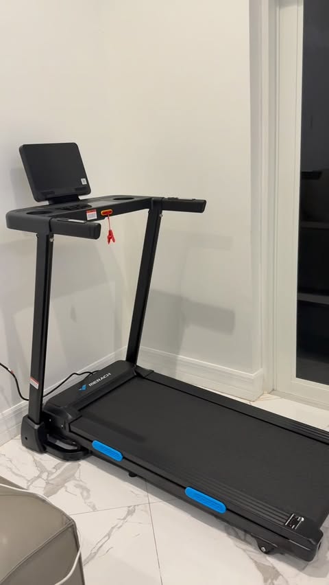 Instagram post by @dnd_nation_ for Merach. Caption reads: Making home workouts easy with @merachfit 💪🏽🔥....