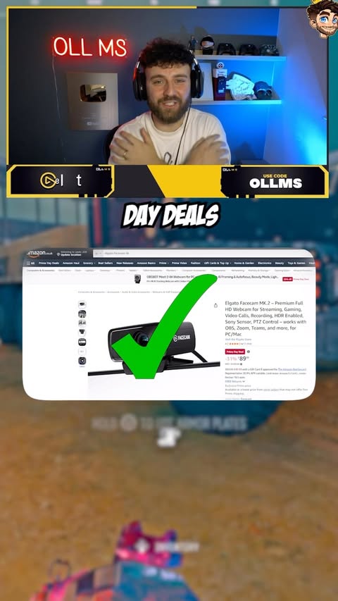 Instagram post by @oll_ms for elgato. Caption reads: ELGATO AMAZON PRIME DAY DEALS are HERE! Get [...].
