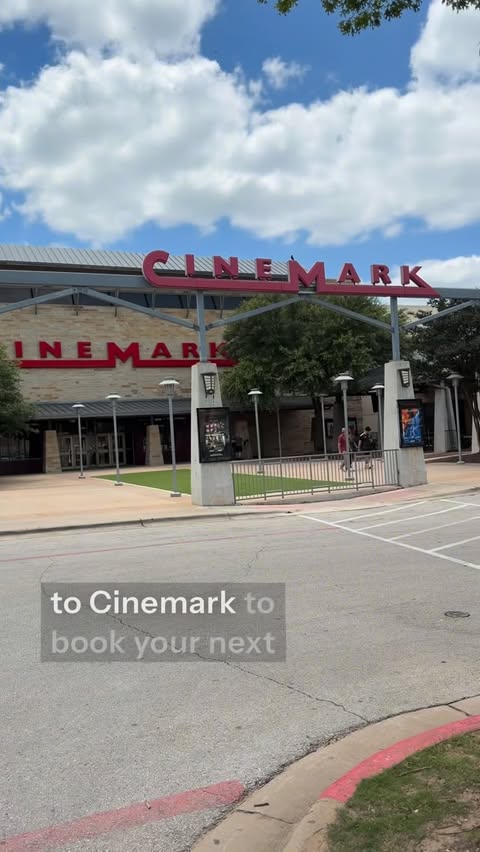 Instagram post by @atxhills for Cinemark Theatres. Caption reads: Teachers, Administrators, and Summer Camp....