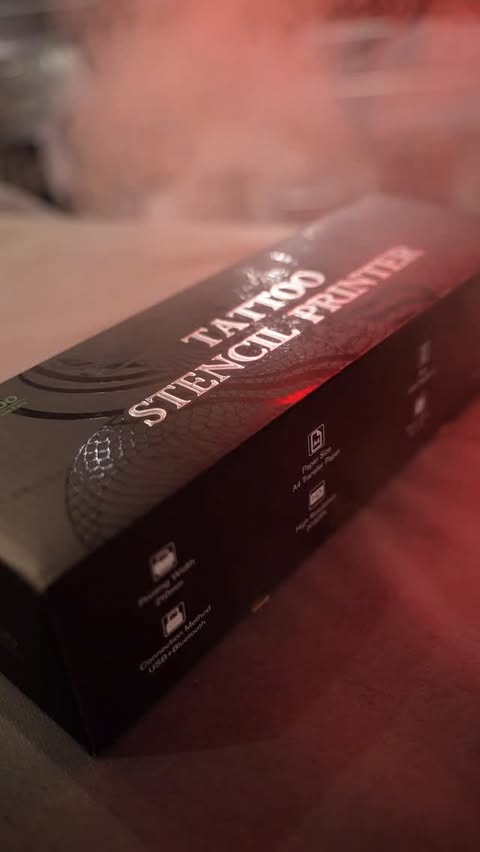 Instagram post by @analogtattoostudiotw for EZ Tattoo Supply. Caption reads: Check this out the tattoo stencil printer from....