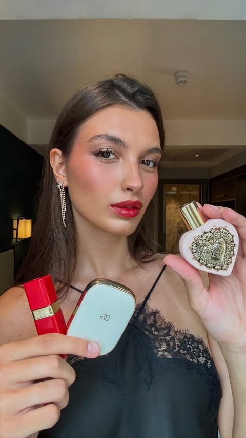 Instagram post by @francesca.bergesio for Dolce&Gabbana Beauty. Caption reads: @dolcegabbana_beauty ♥️ *gift.
