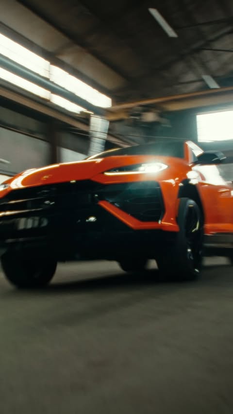 Instagram post by @sanay__s for Lamborghini. Caption reads: @lamborghini x @selmshots // FUSION Director:....