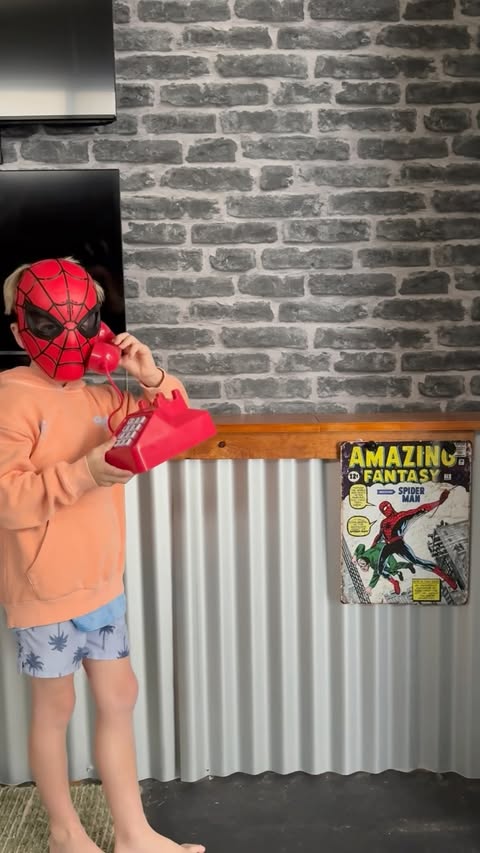 Instagram post by @dadmumofficial for Hasbro. Caption reads: [...] Hulk? #spiderman #spidermanbrandnewday....