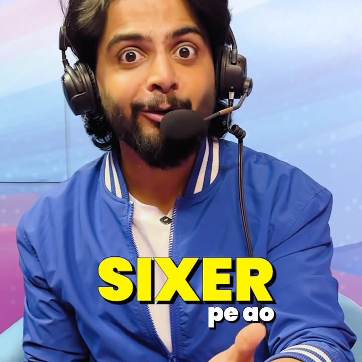 Instagram post by an influencer for Sixer Game. Caption reads: The future is here! #cricketkafuture....