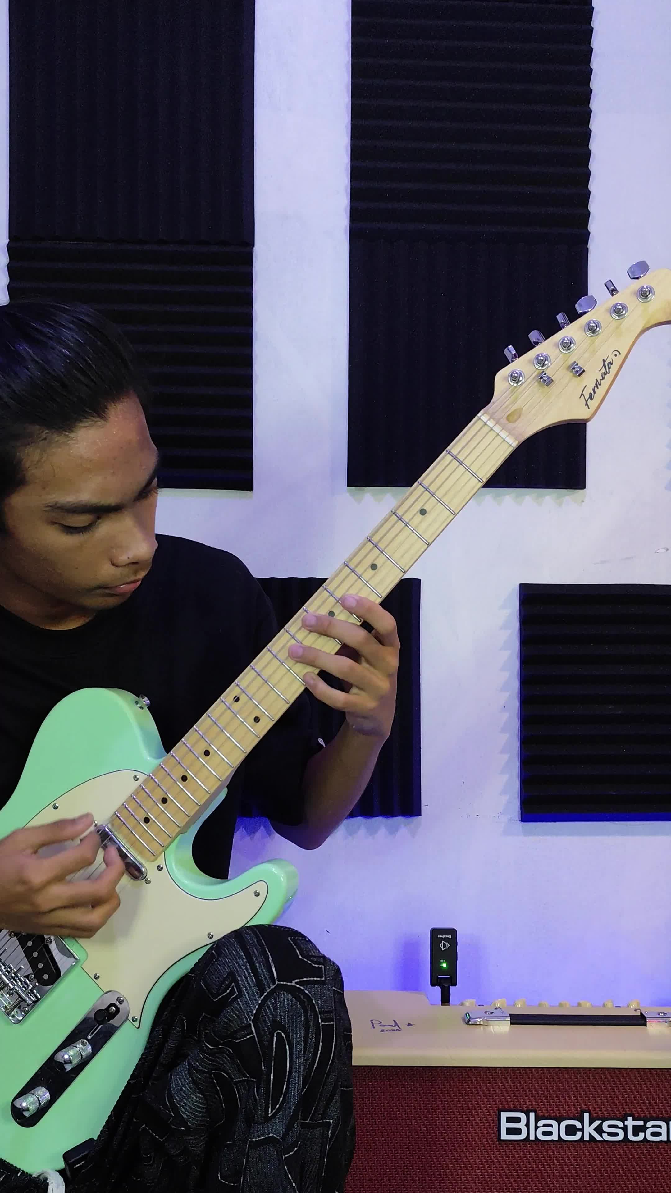 TikTok post by @aizakkrielclores for Blackstar Amps. Caption reads: IF THE WORLD WAS ENDING, I WANNA BE NEXT TO YOU.......