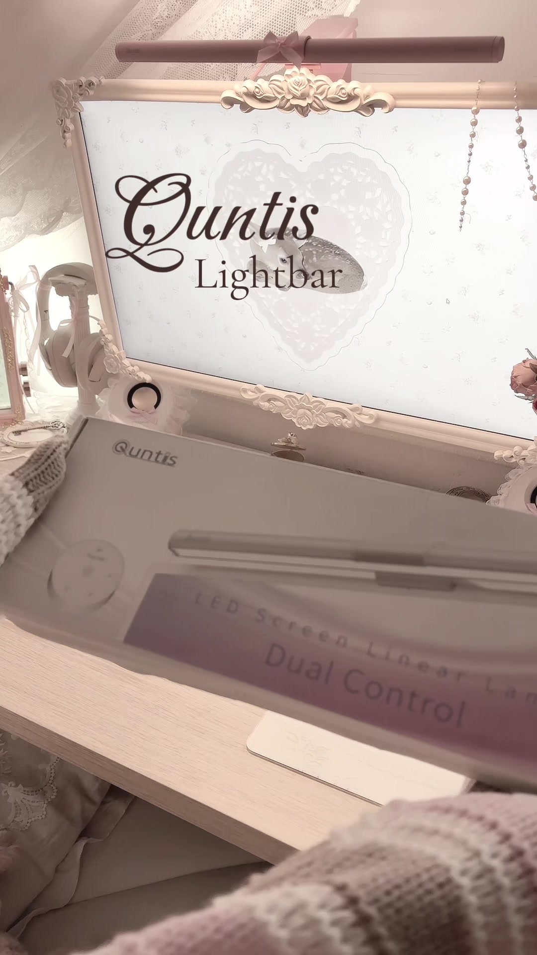 TikTok post by @m1lkshk.bby for Quntis. Caption reads: [...] kinda just wish it had a backlight too....