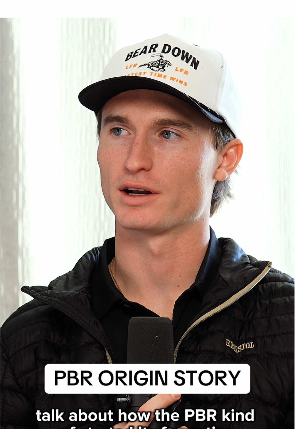 TikTok post by @letsfreakinrodeo for Boot Barn. Caption reads: PBR one of the greatest success stories in the....