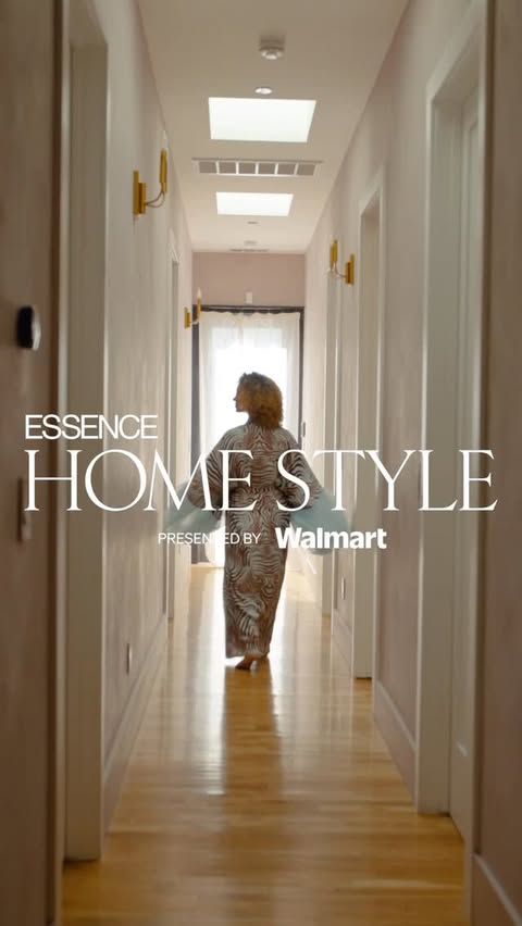 Instagram post by @ownbyfemme for ESSENCE. Caption reads: Start with what you love. “I wanted my home to....