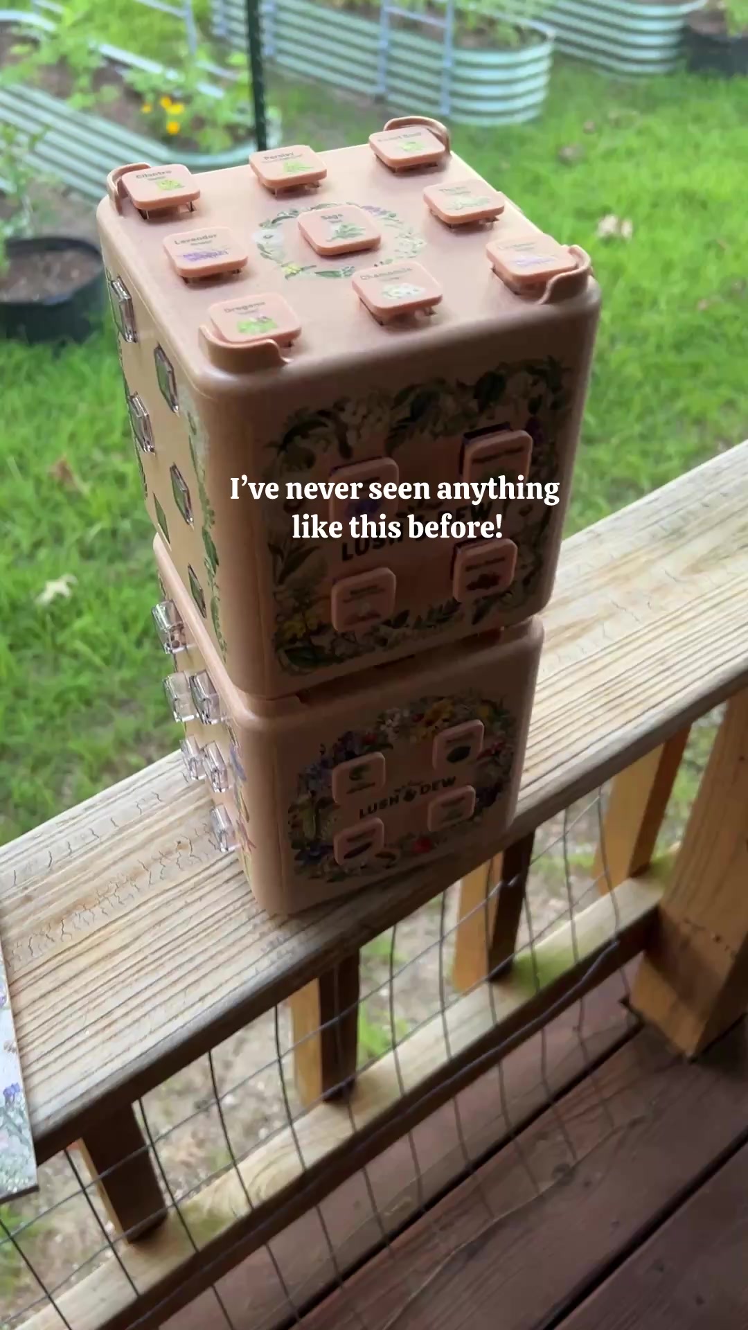 TikTok post by @perkyplantparent for LUSH&DEW. Caption reads: [...] like nothing I’ve ever seen before!😍....