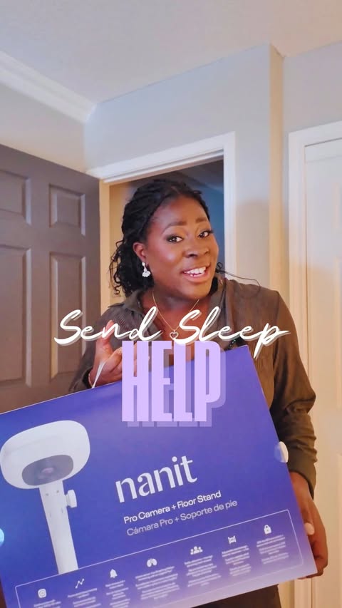 Instagram post by @henrylstephanie for Nanit. Caption reads: [...] Come hang while I set up baby boy’s Nanit....