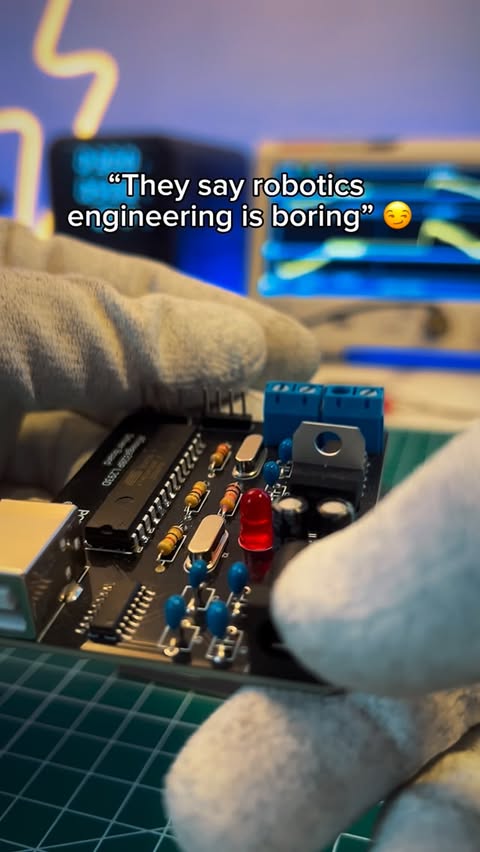 Instagram post by @kamitronix for PCBWay. Caption reads: [...] wasn’t doing five minutes ago. 😌

Ad |....