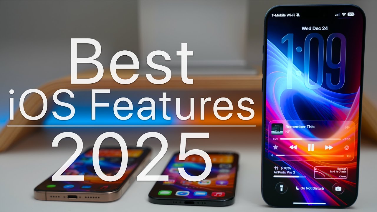 YouTube post by @zollotech for B&H Photo Video. Caption reads: iOS 26.2 & 2025 Recap: Apple’s Biggest Flop or....