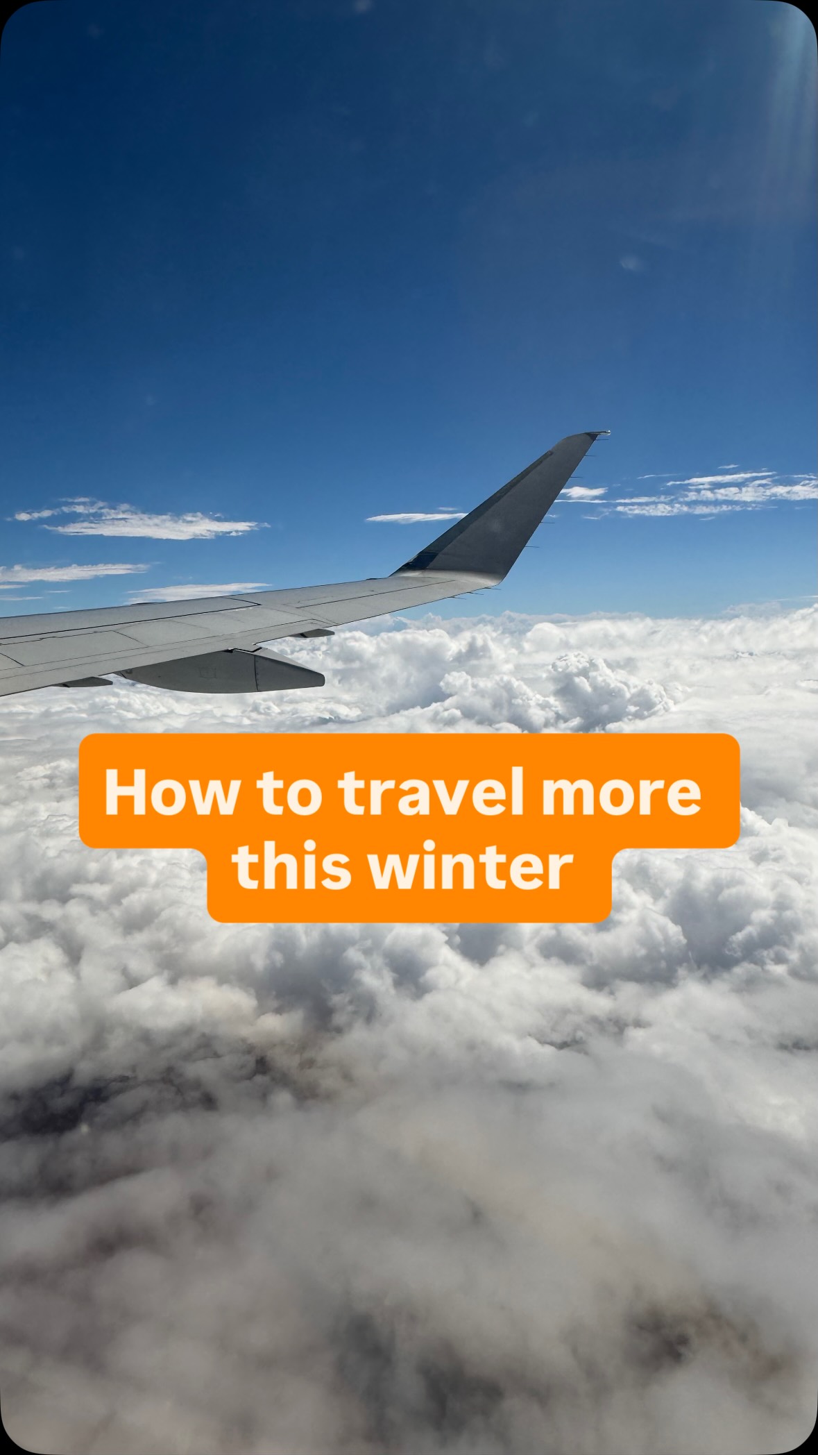 Instagram post by @more.monaee for KAYAK. Caption reads: How to travel on a budget this winter @KAYAK....
