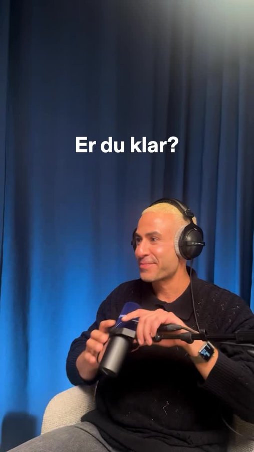 Instagram post by @abdelight for Podimo. Caption reads: Abdel har inviteret influenceren Jaxstyle i....