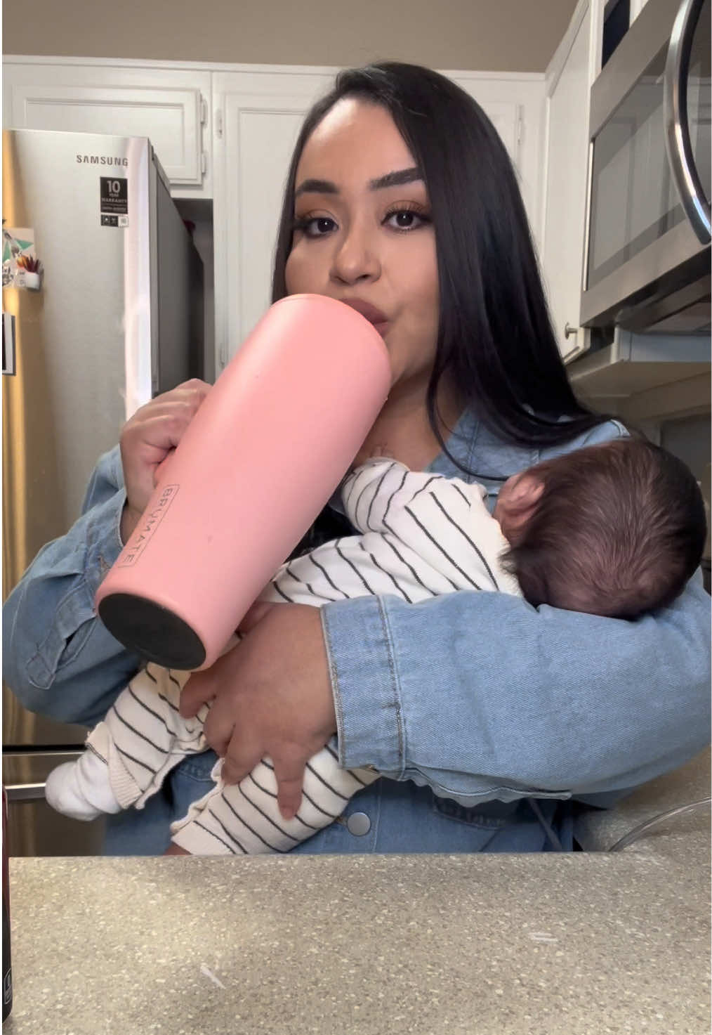 TikTok post by @maritzarubalcava_ for BruMate. Caption reads: My favorite dirty soda😍 @BrüMate  #brumatepartner.