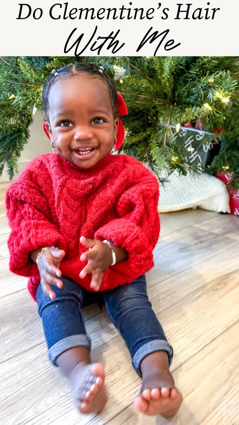 Instagram post by @hellopalmerfamily for Tangle Teezer. Caption reads: The cutest client for this holiday season....