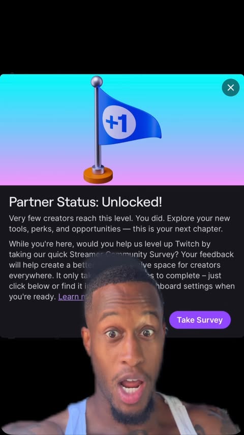 Instagram post by @ayye_pap for Twitch. Caption reads: IM OFFICIALLY A @twitch PARTNER 🔥🔥🔥🔥.