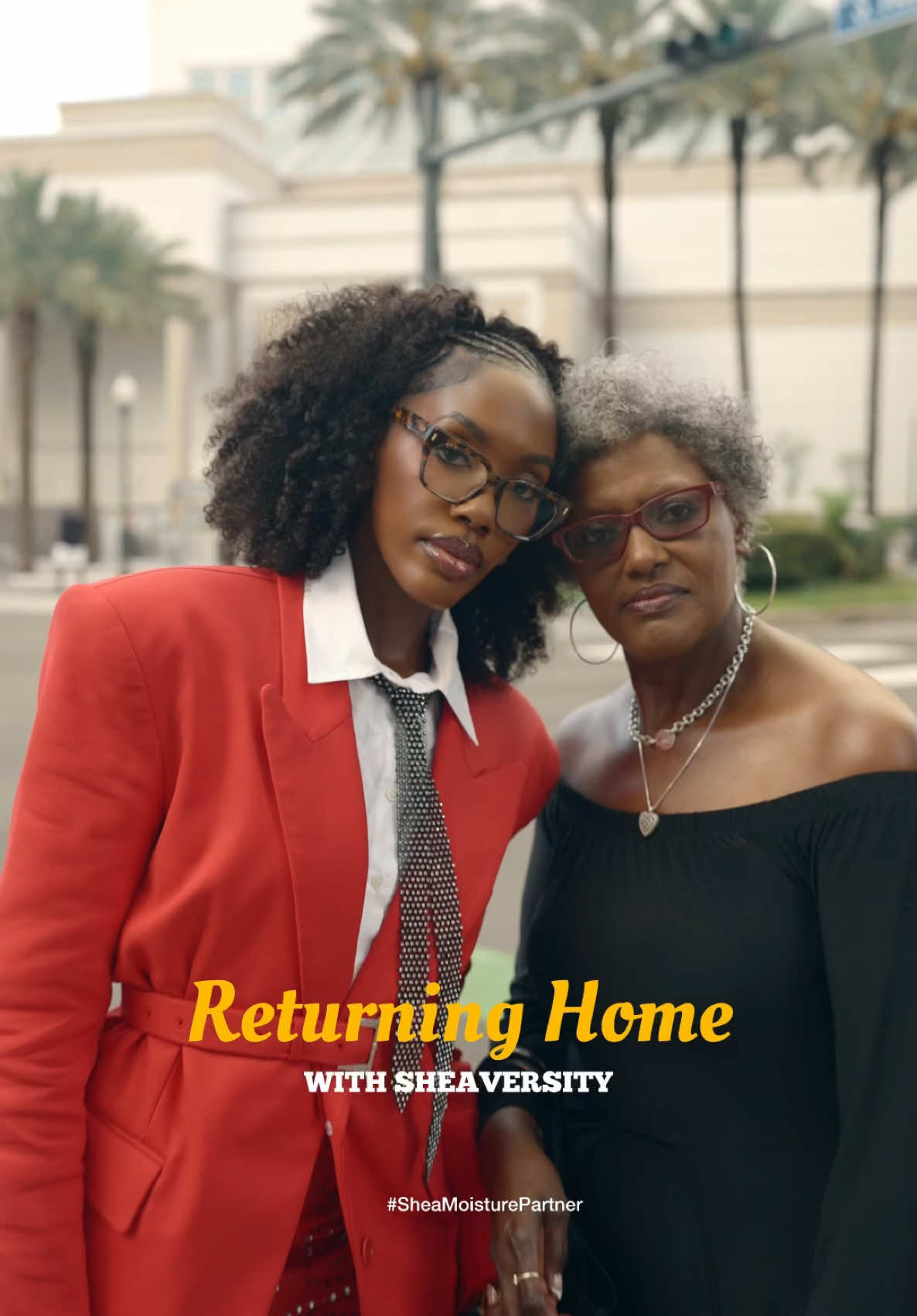 TikTok post by @beingcrystalnicolee for Sheamoisture. Caption reads: #Ad Back to my roots—where my dream started, now....