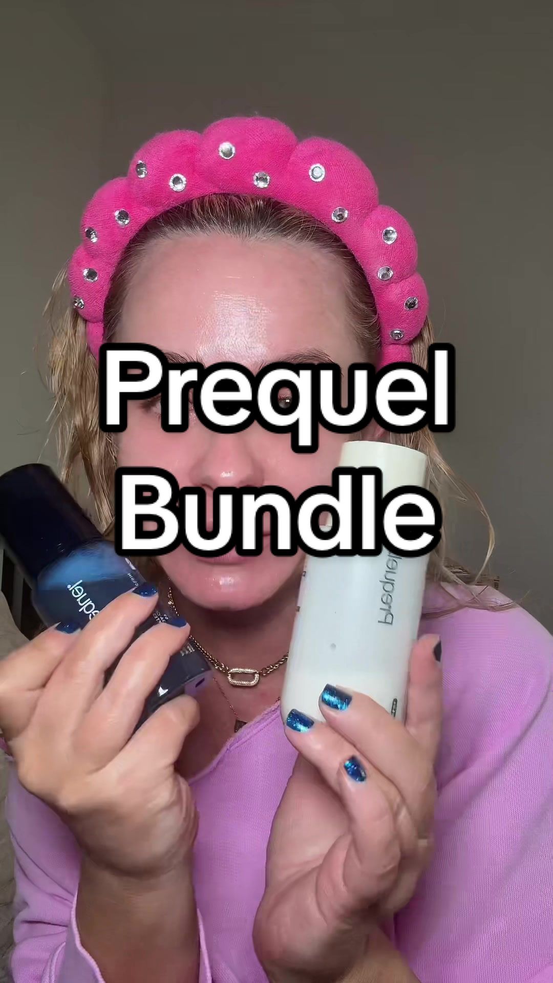 TikTok post by @iamliz917 for Prequel Skin. Caption reads: Love the @Prequelskin half and half and multi....