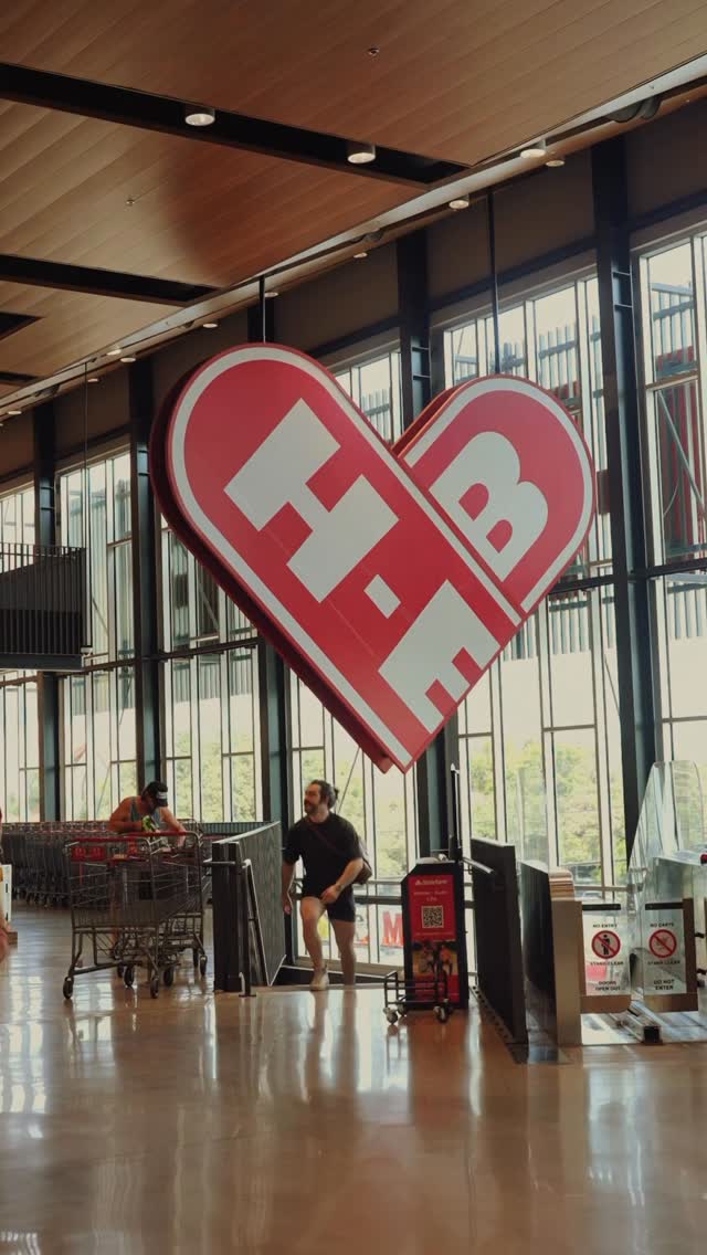 Instagram post by @connor.designs for H-E-B. Caption reads: #ad 🎸👕 • Yall. This Friday at 10AM. @heb is....