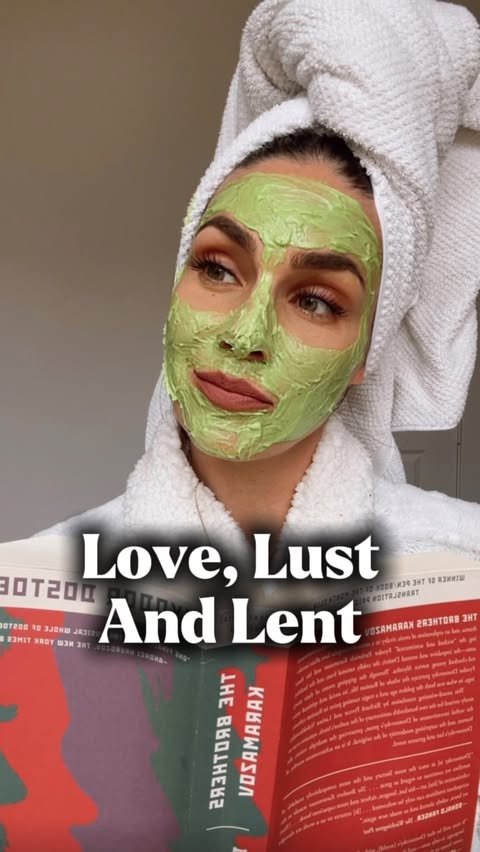 Instagram post by @mariemazzanti for Hallow. Caption reads: [...] Lent study! 😅🔥 I’m partnering with....