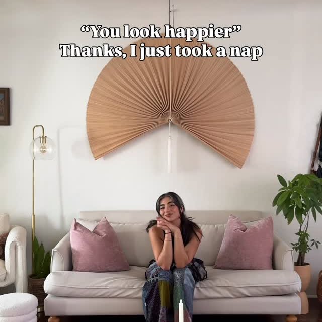 Instagram post by @classycasita for Apartment Therapy. Caption reads: Afternoon sofa naps 😴 They were not a want, but a....