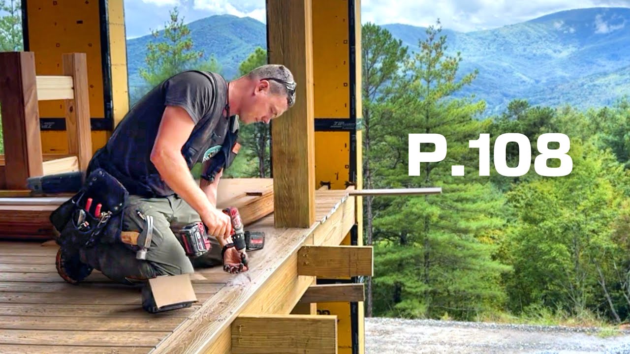 YouTube post by @PerkinsBuilderBrothers for TRUEWERK. Caption reads: Construction of a MEGA sized Modern Home P108.