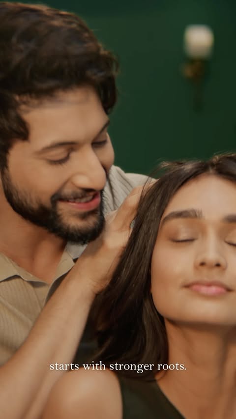 Instagram post by @rohitsaraf for Kama Ayurveda. Caption reads: [...] nourish hair from scalp to strand.​....