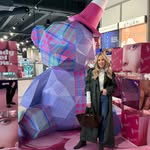 Instagram post by @louiseballantinemakeup for Drybar. Caption reads: Such a fun morning spent at @harrodsbeauty!....