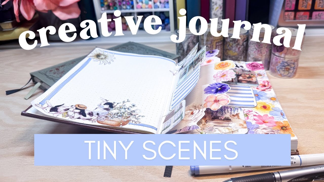 YouTube post by @amyplansthings for – Stationery Pal. Caption reads: Creative Journal Setup | Framed Scene Dutch Doors....