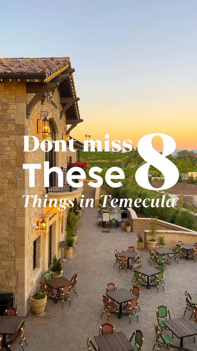 Instagram post by @travelwithtalia for Visit California. Caption reads: 🌿 Temecula — one of my favorite hidden gems in....