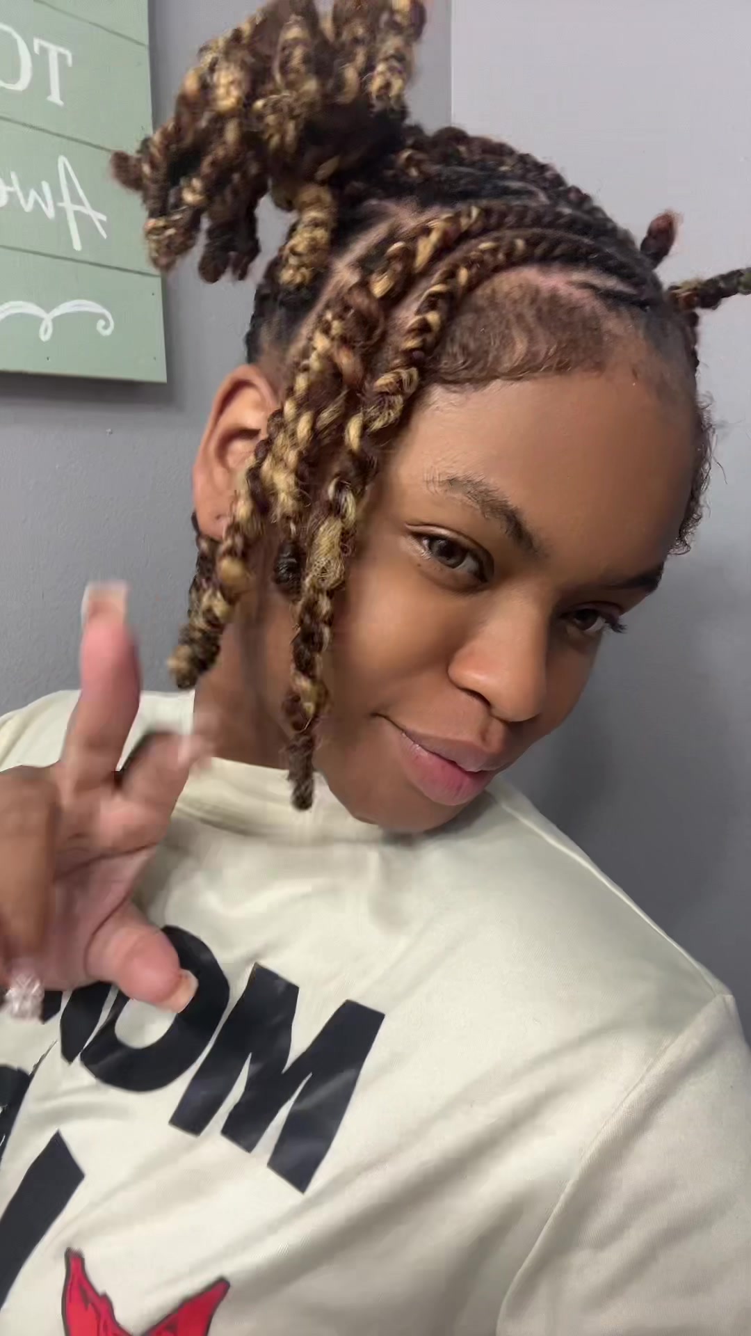 TikTok post by @monniee7_steevie7 for Daixidreadology. Caption reads: @Daixi Dreadology did not disappoint.This hair is....