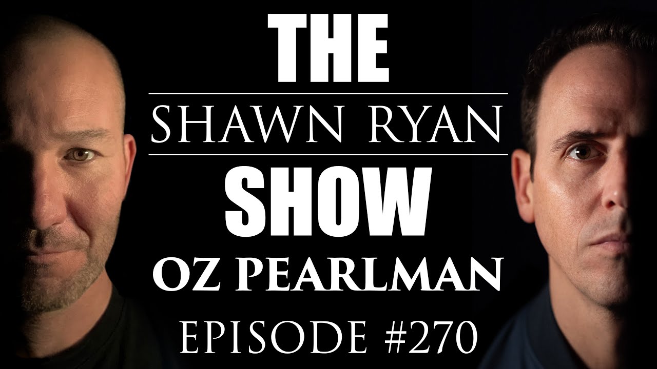 YouTube post by @ShawnRyanShow for ROKA. Caption reads: Oz Pearlman - Shawn Ryan Walks Off the Podcast....