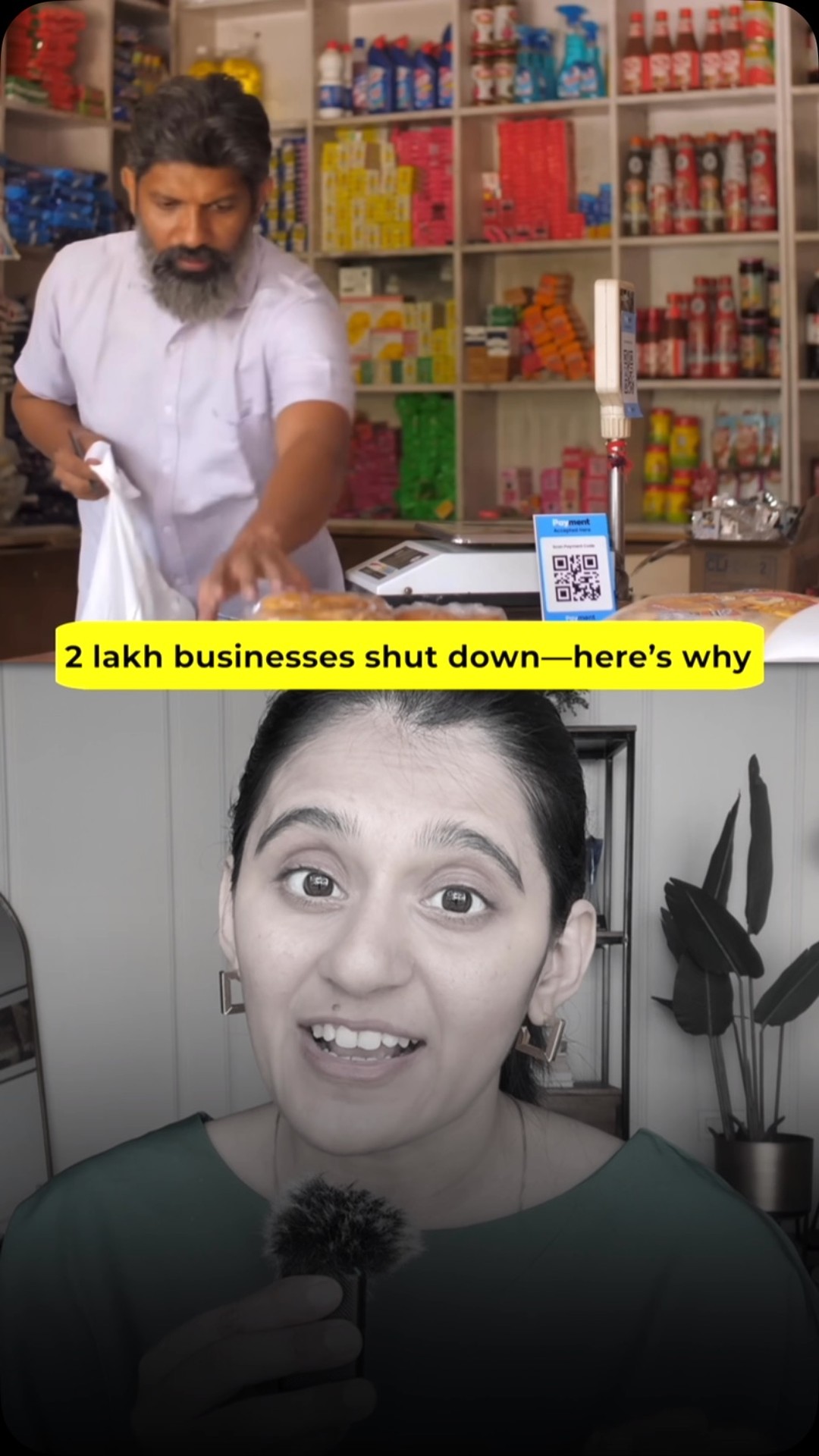 Instagram post by @iamnehanagar for Odoo. Caption reads: Quick commerce is killing small businesses — 2....