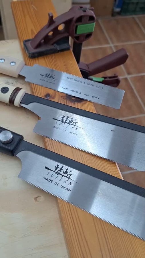 Instagram post by @radeksworkshop for SUIZAN. Caption reads: [...] saws finally got a proper....