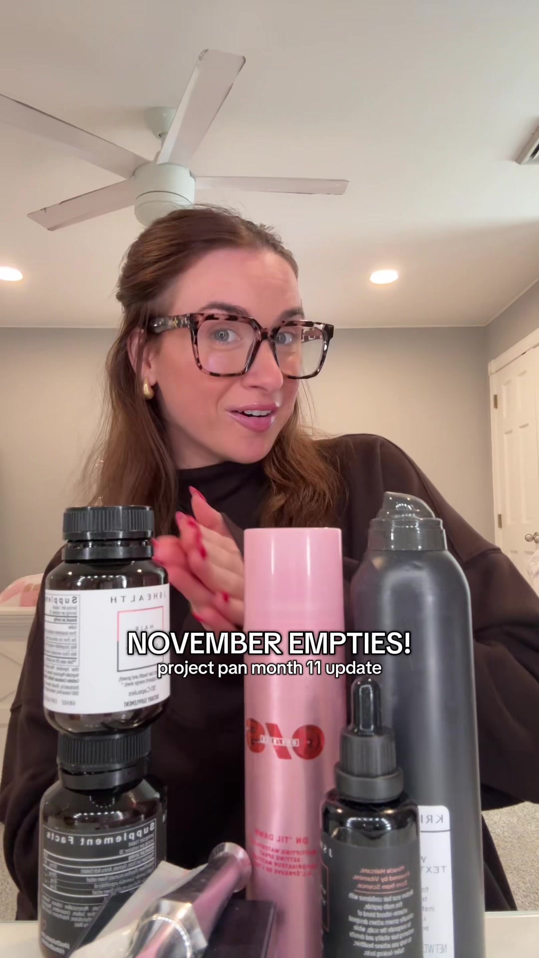 TikTok post by @alexa.lord for JSHealth Vitamins. Caption reads: [...] BEAUTY @rhode skin @Huda Beauty @JSHealth....