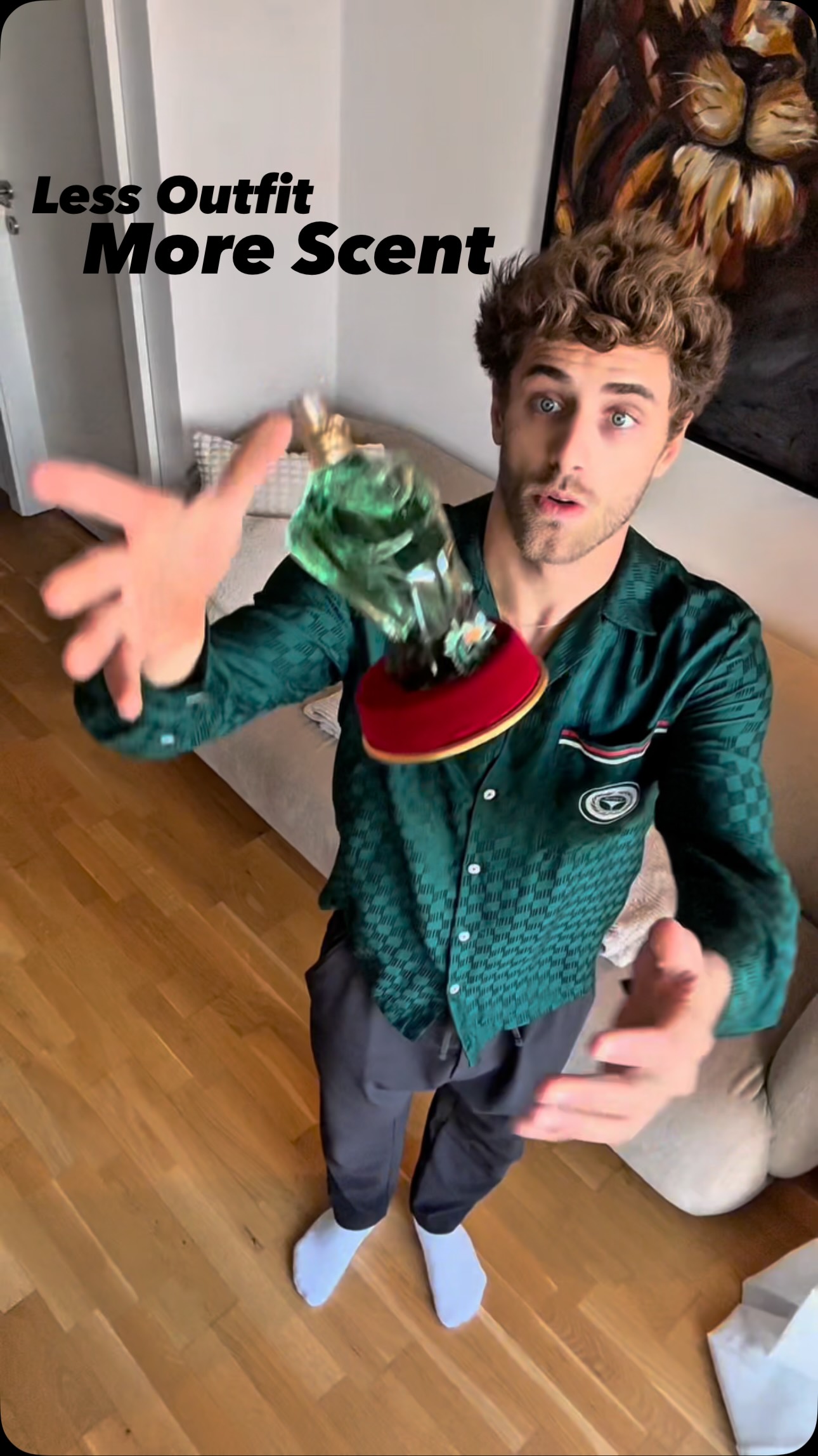 Instagram post by @kilzzze for JeanPaulGaultier. Caption reads: Didn’t need the outfit.
Just „Le Beau Paradise....