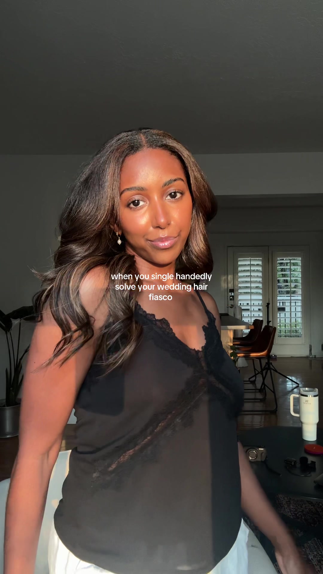 TikTok post by @doctormeki for Googoo Hair. Caption reads: the easiest and best purchase I’ve made ALL....