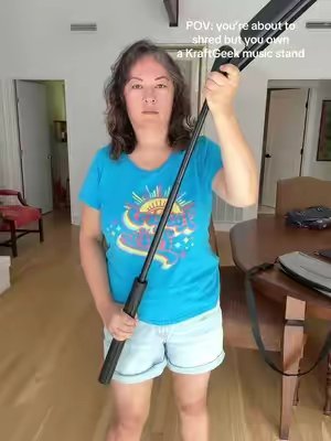 TikTok post by @heyflutes for KraftGeek. Caption reads: I never leave home without mine @KraftGeek....