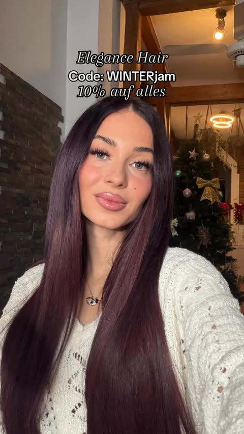 Instagram post by @annajamfm for Elegance-Hair. Caption reads: [...] Minuten Code: WINTERjam für 10% bei....