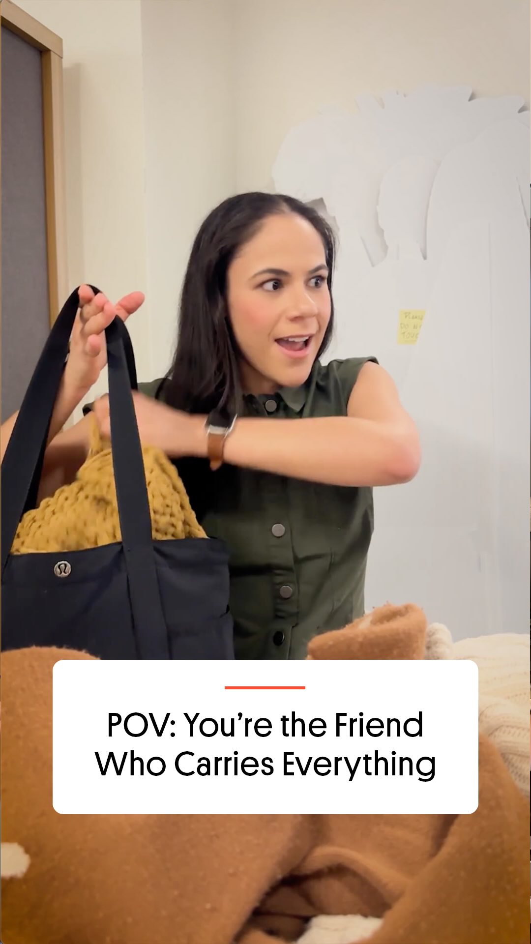 Instagram post by @leslie_corona_ for Real Simple. Caption reads: A personal Mary Poppins! Tag that friend below. ❤️.