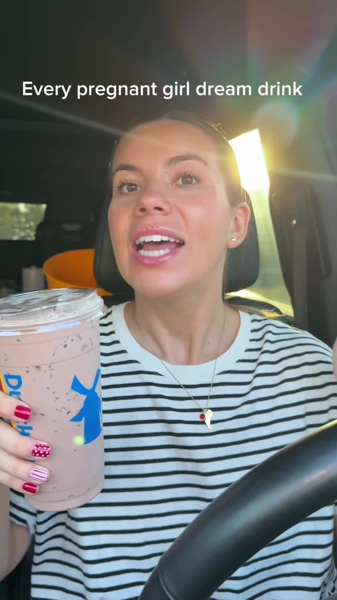 TikTok post by @mariiahslife for Dutch Bros Coffee. Caption reads: Now I need one daily thanks @Dutch Bros Coffee....