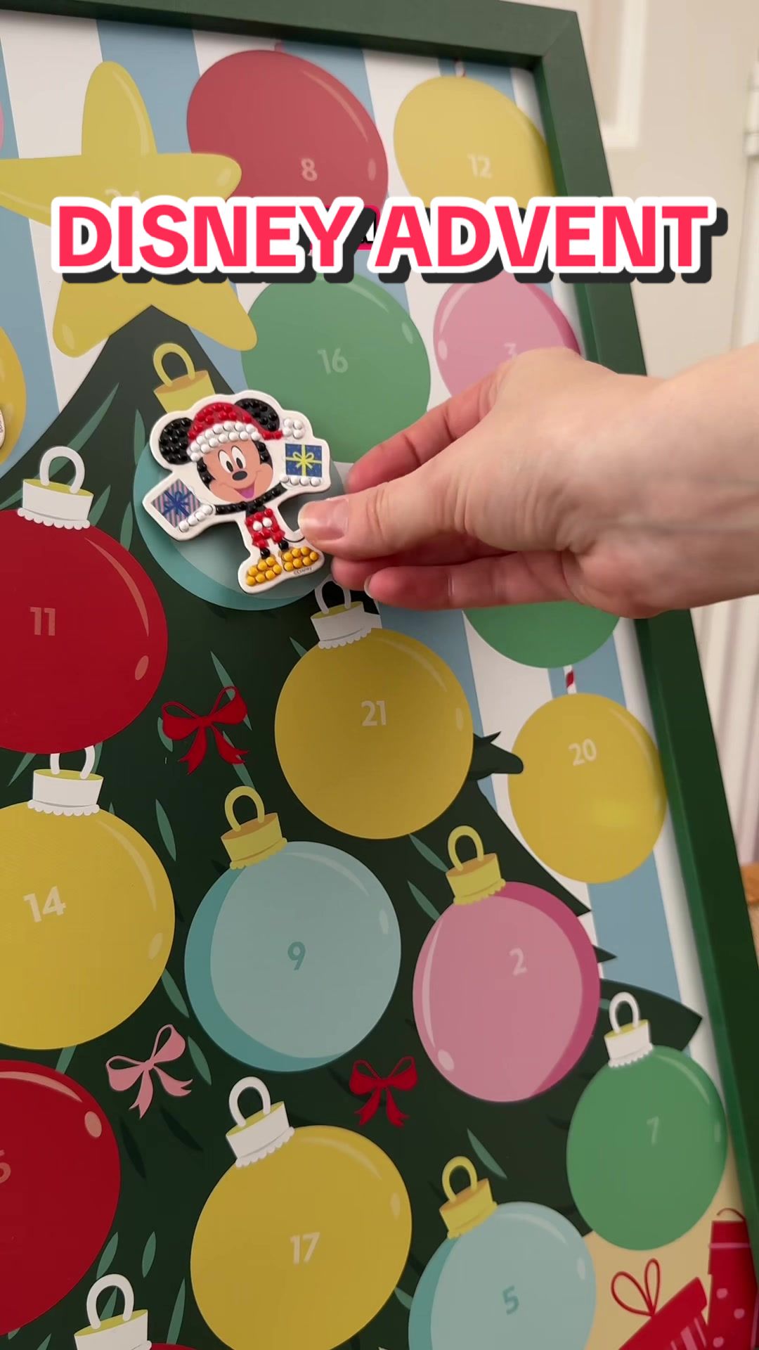 TikTok post by @joanneuponatime for Craft Buddy. Caption reads: [...] Disney Crystal Art Advent Calendar by @Craft....