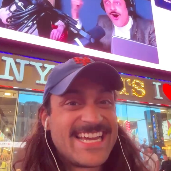 Instagram post by @geoffreyjames for Patreon. Caption reads: [...] a billboard in times square!!! 

Thanks....