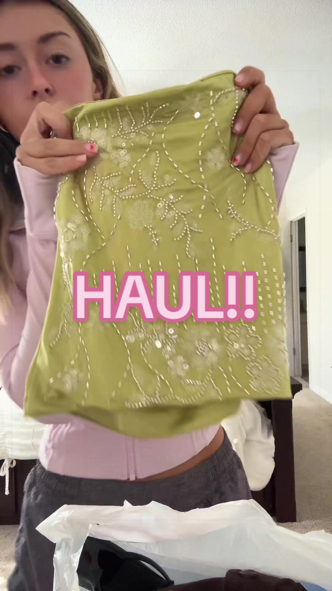 TikTok post by @ryleighjade1 for Ross Dress for Less. Caption reads: [...] #haultok #ootd #shopping @Ross Dress for....