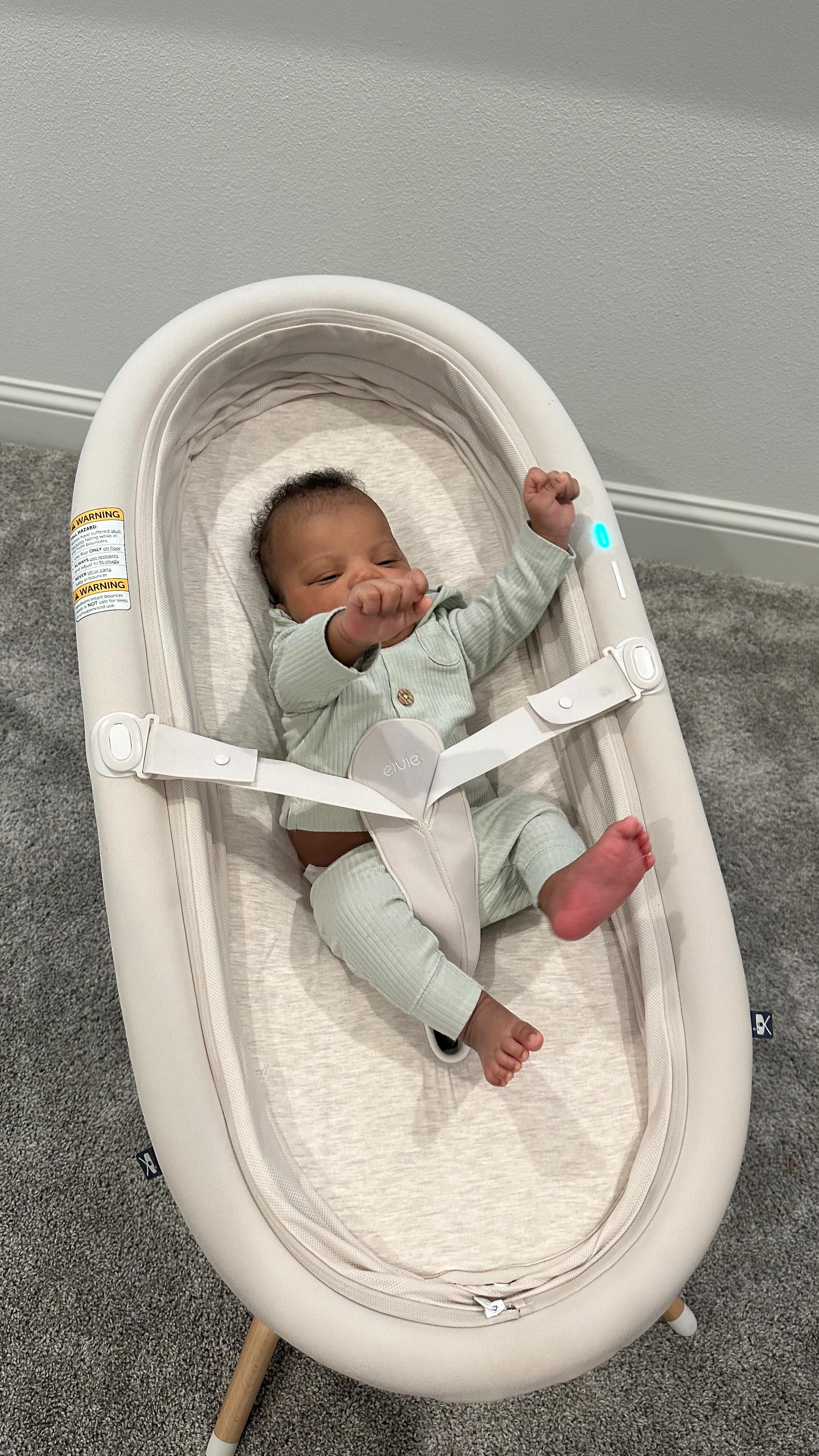 Instagram post by @maibrantesq for Elvie. Caption reads: [...] — season of my life. Having the @elvie Rise....