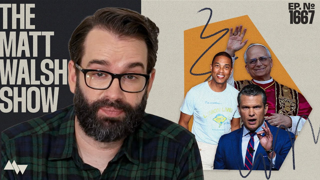 YouTube post by @MattWalsh for Imgur. Caption reads: The Pope Hosts Cringe ‘Climate Justice’ Event |....